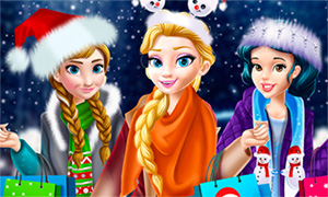 Игра для девочек: Новогодний шоппинг Дисней Принцесс