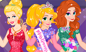 Игра: Конкурс красоты для Дисней Принцесс Золушки, Рапунцель и Анны