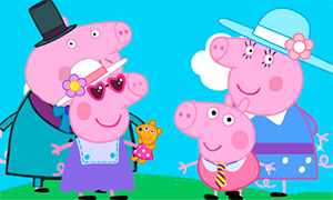 Игра: Одевалка всей семьи Свинки Пеппы