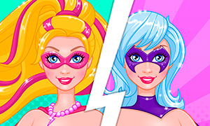 Игра для девочек: Барби злодейка и супер героиня