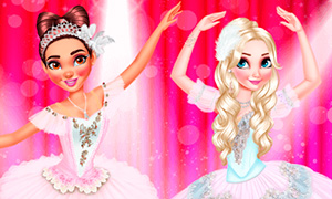 Игра: Дисней Принцессы Моана и Эльза - балерины