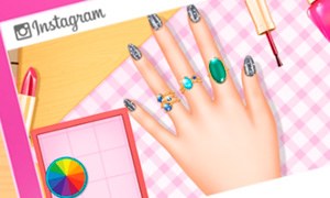Игра для девочек: Весенний дизайн ногтей