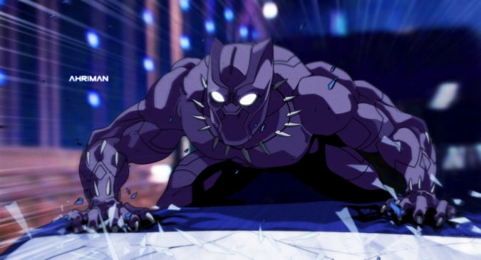 Чёрная пантера в аниме стиле