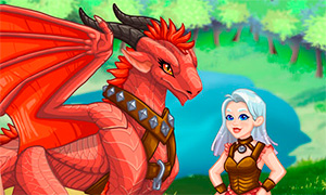 Фэнтези игра: Позаботься о волшебном драконе