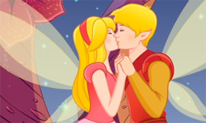 Игра для девочек: Поцелуи маленькой феи