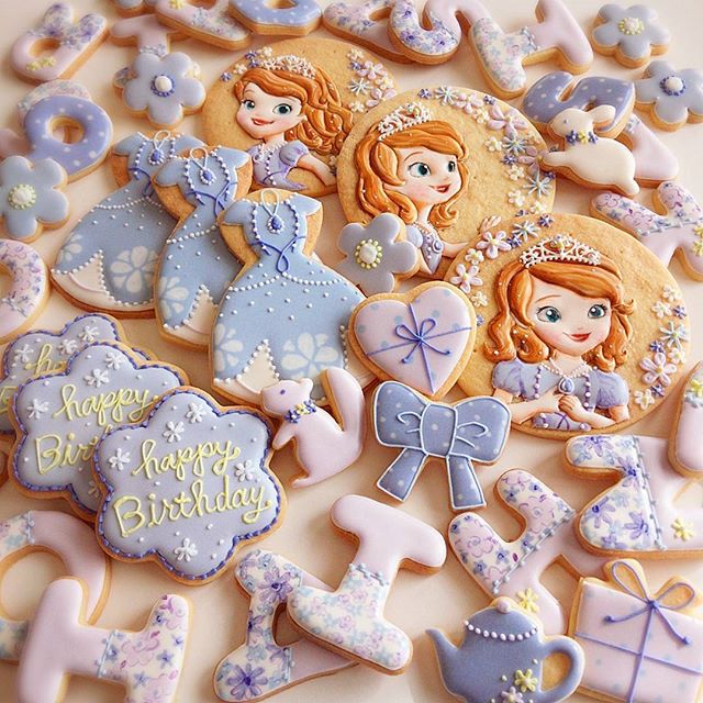 Красивое печенье с принцессами и не только