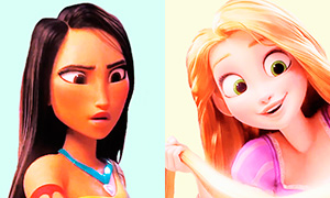 Аватарки с принцессами Дисней в 3D из мультфильма "Ральф против интернета"