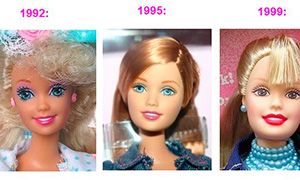 Как менялось лицо Барби в последних десятилетиях или Эволюция молдов Барби