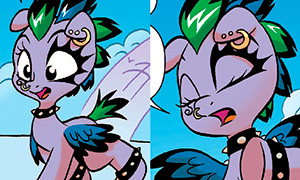 Новый персонаж в комиксах про пони - пони панк по имени Сиррус Клауд