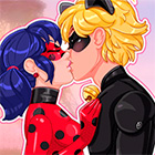 Игра: Поцелуи Леди Баг и Супер Кота - не дай успеть их личностям раскрыться