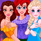 Игра для девочек: Макияж, парикмахерская и маникюр для трёх Дисней Принцесс