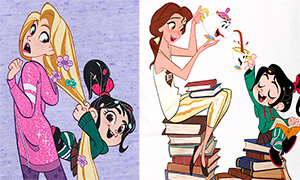 Новые картинки с принцессами Дисней из мультфильма "Ральф против интернета"