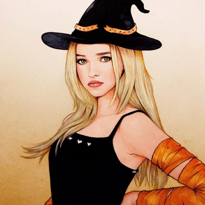 Дав Камерон ведьмочка на Хэллоуин