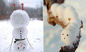 11 идей для лепки необычных снеговиков