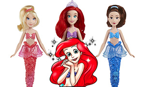 Hasbro выпустит новые куклы в честь 30-летия мультфильма "Маленькая Русалочка"