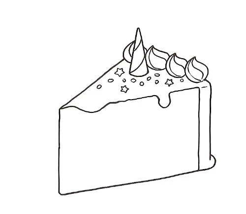 Как нарисовать милую вкусняшку: Рисуем радужный торт в стиле «единорога»