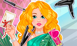 Игра для девочек: Роскошные прически в салоне красоты