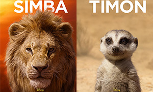 Постеры с главными персонажами фильма «Король Лев» 2019