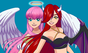Игра мейкер: Создай свою девушку ангела или демона