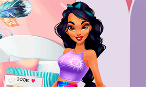 Игра для девочек: Стильный месяц с принцессой Жасмин