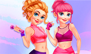 Игра для девочек: Фитнес с лучшими подругами