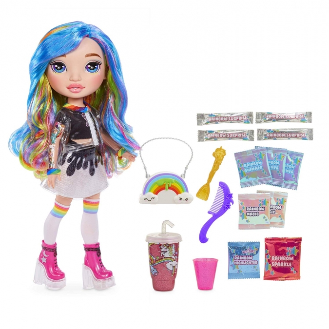 Куклы девочки Rainbow Surprise Poopsie Slime Fashion Розовая и Радужная