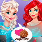 Игра: Украшаем кексы для Эльзы, Ариэль и Рапунцель