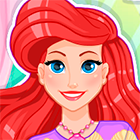 Игра: Прически в реалистичной парикмахерской для русалочки Ариэль