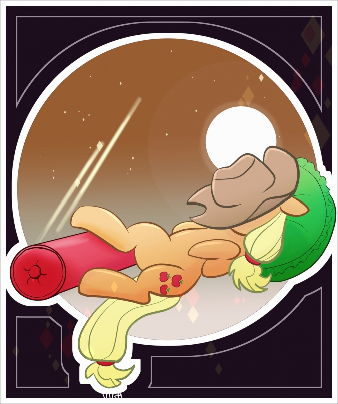 Спокойной ночи картинка пони Эпплджек