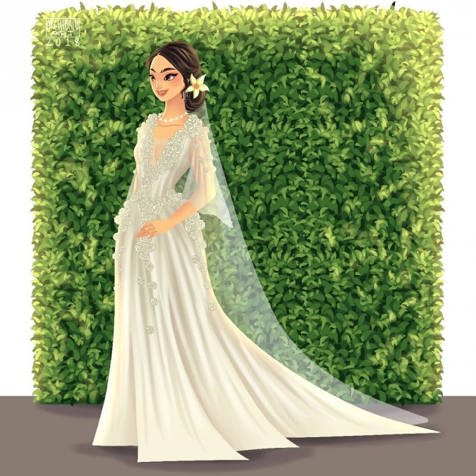 Мулан в свадебном платье