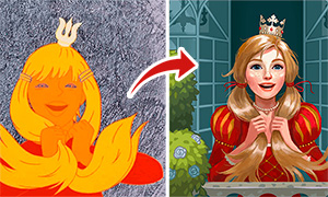Принцессы из советских мультфильмов в современном стиле