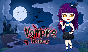 Игра одевалка девочки вампира
