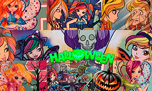 Винкс снова надели костюмы Hallowinx для Хэллоуина, в новом комиксе, нарисованном в новом стиле 8 сезона