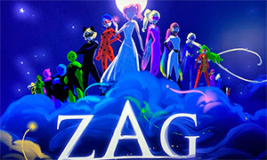 Тизер картинка с персонажами главных проектов студии ZAG на данный момент, включая Леди Баг