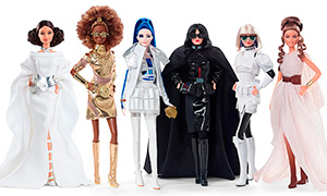 Куклы Барби Звёздные Войны 2020: Рей, Штурмовик, C-3PO и Чубакка
