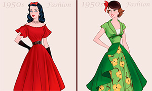 Игра одевалка мода 50х годов