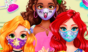Игра дизайн маски для лица для Дисней Принцесс