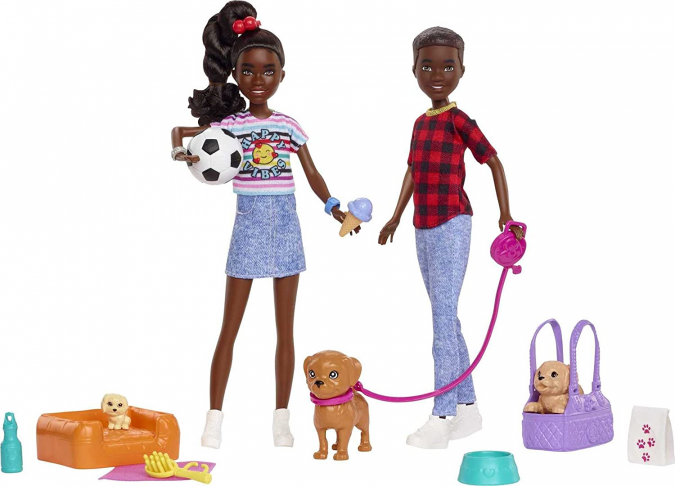 Barbie It Takes Two набор кукол с близнецами Джэксом и Джaйлой