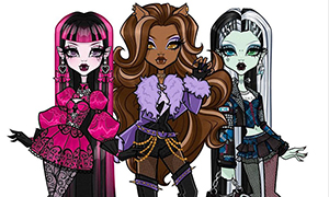 Любимые героини Monster High — в модной перерисовке