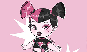 Monster High в стиле Bratz Babyz — очаровательный фан-арт с характером