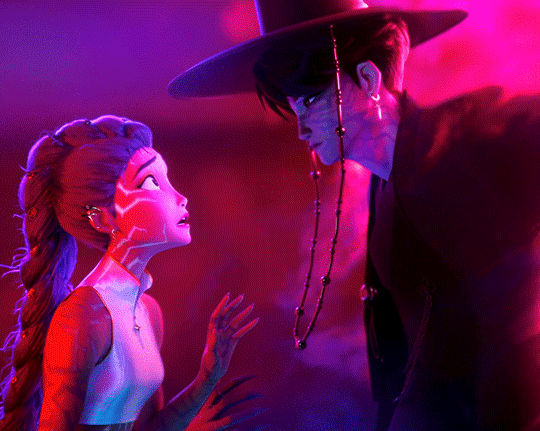 Руми и Джину. Коллекция гифок с главной парой из Кейпоп-охотниц на демонов