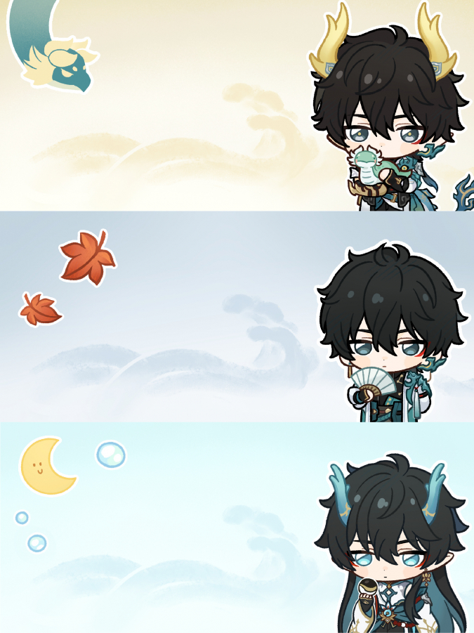 Honkai: Star Rail новые чиби иллюстрации с версиями Дань Хэна, включая новую Освободителя Пустошей и Пожирателя Луны