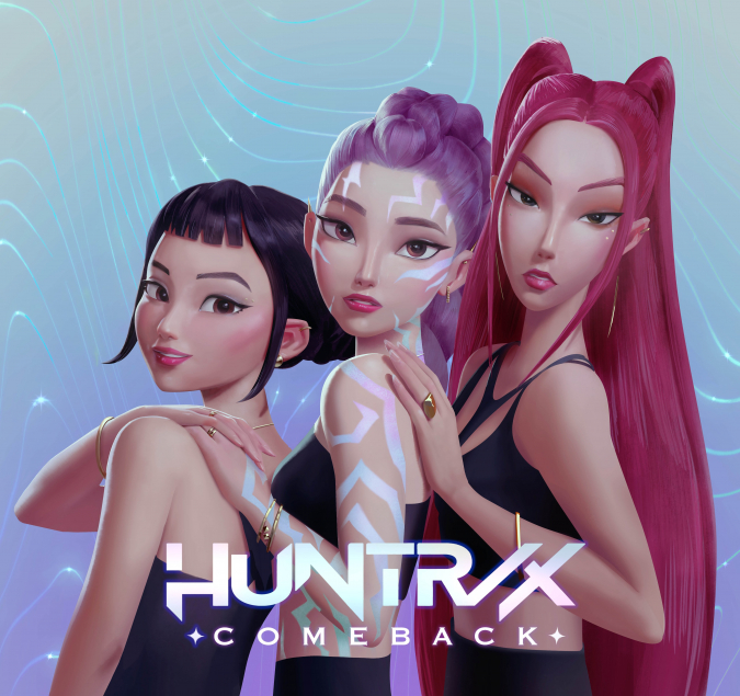 Кейпоп-охотницы на демонов Красивые официальные арты с Хантрикс и Sunlight Sisters