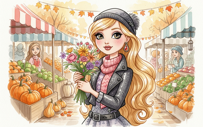 Ever After High арты и обои осень и современные наряды