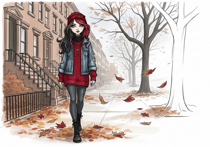 Ever After High арты и обои осень и современные наряды