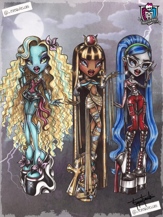 Монстер Хай в стиле Братц готический гламур арты