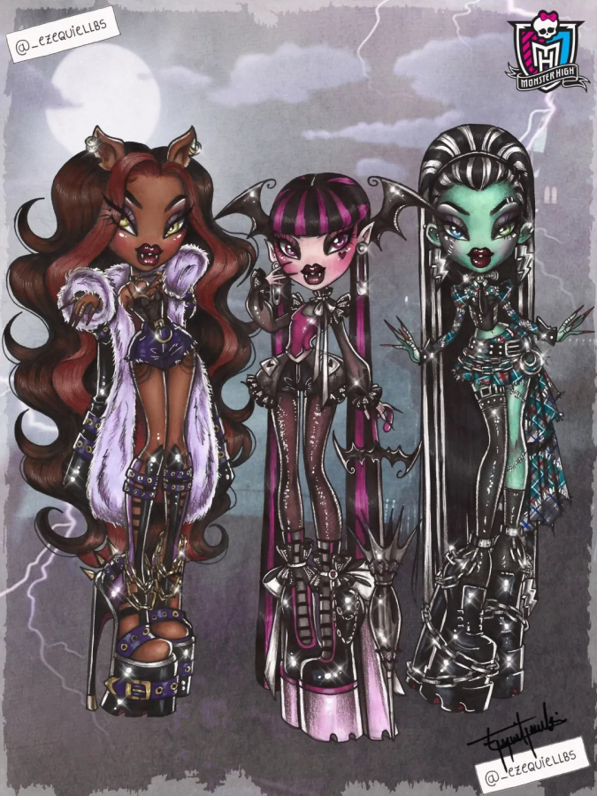 Монстер Хай в стиле Братц готический гламур арты