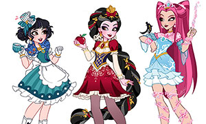 Кейпоп-охотницы на демонов в стиле Эвер Афтер Хай