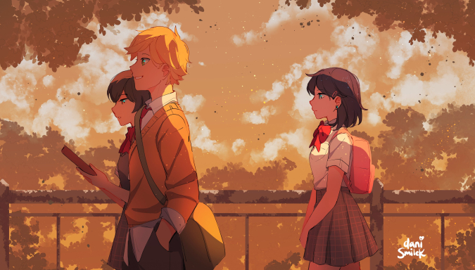 Леди Баг и Супер Кот Маринет и Адриан романтические картинки, фанарт