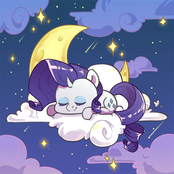 Картинки аватарки пони спят на облаках
